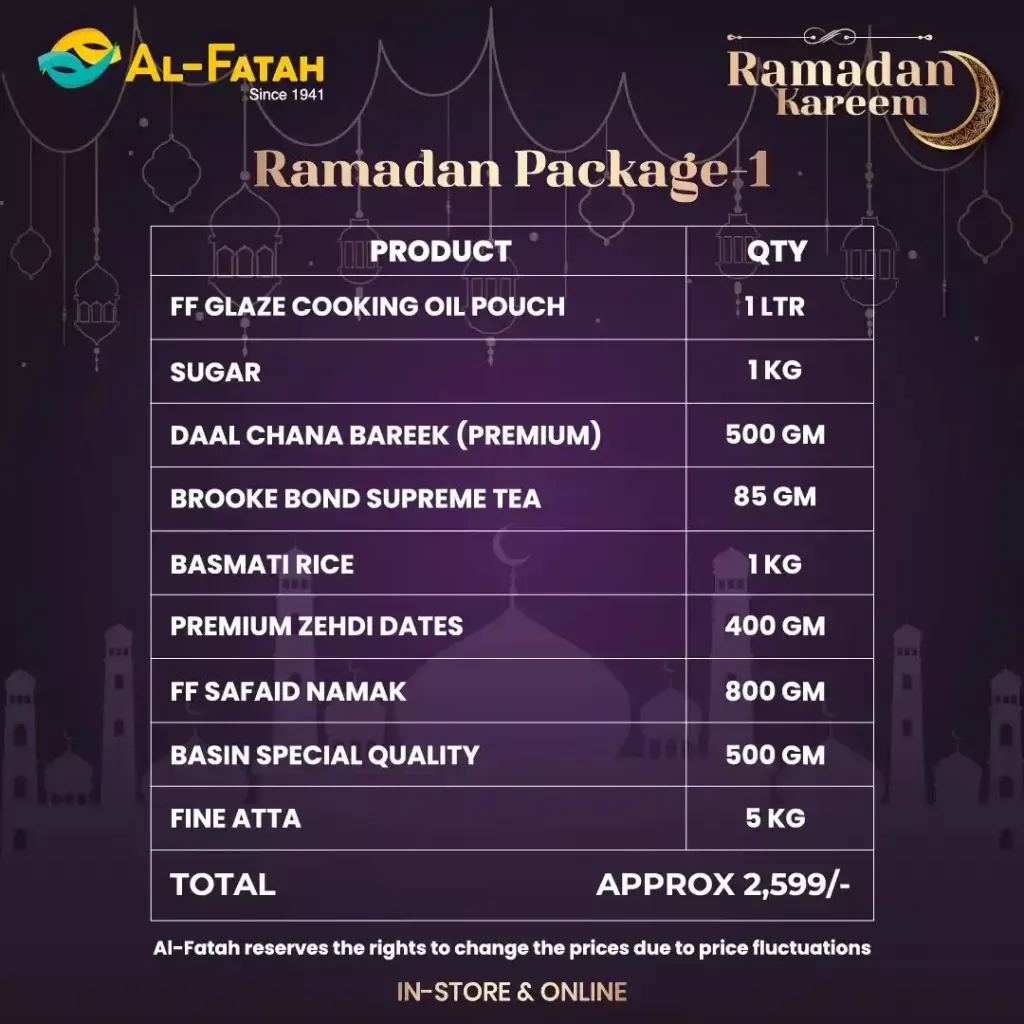 Al Fatah Ramzan Package 1