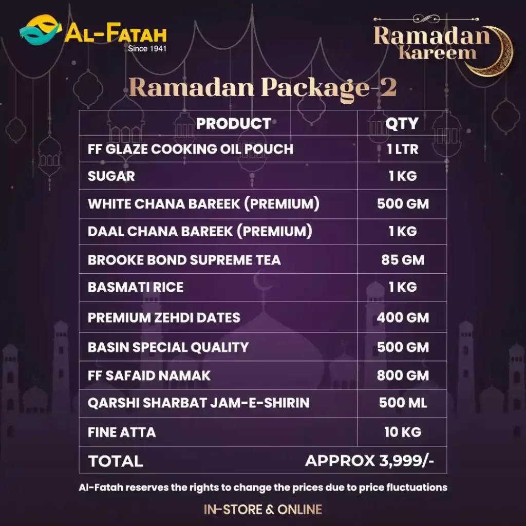 Al Fatah Ramzan Package 2
