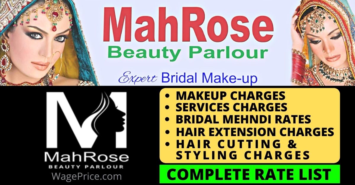 Mahrose Beauty Parlour Price List 2023