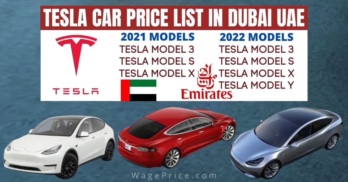 Tesla UAE Price List in Dubai UAE Latest and Old Models Tesla Car Prices