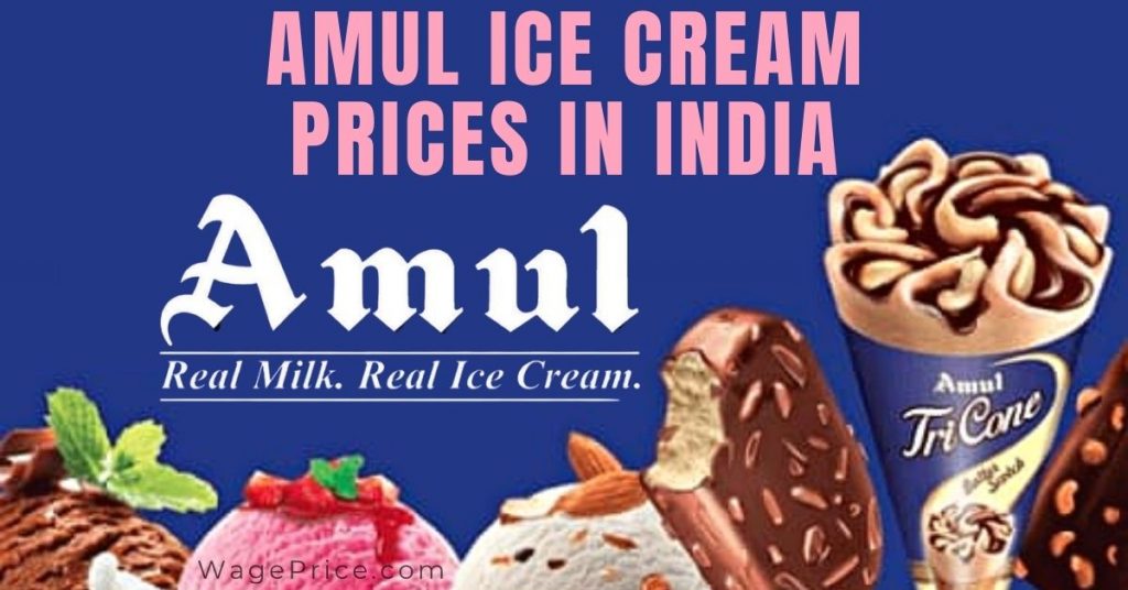 Amul Ice Cream Price List 2023 [india]