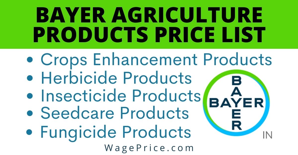 Bayer Products Price List in India 2022