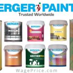 Berger Paints Pakistan Price List 2022