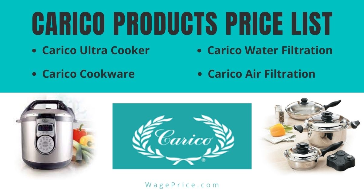 Carico Products Price List 2022 USA