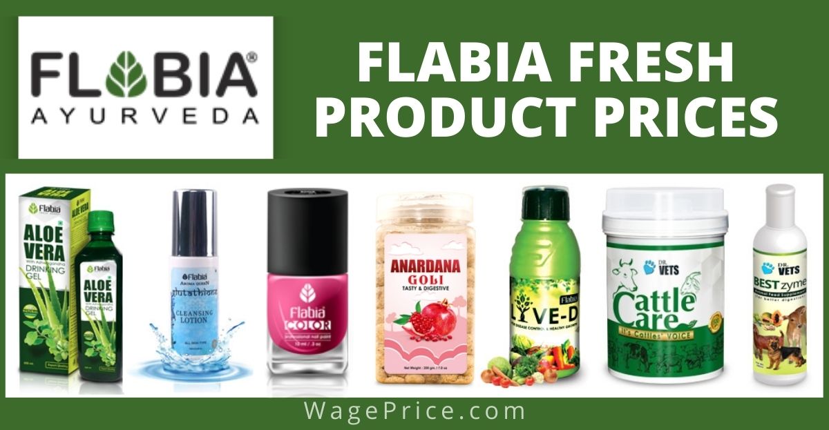 Flabia Fresh Product Price List 2022 in India