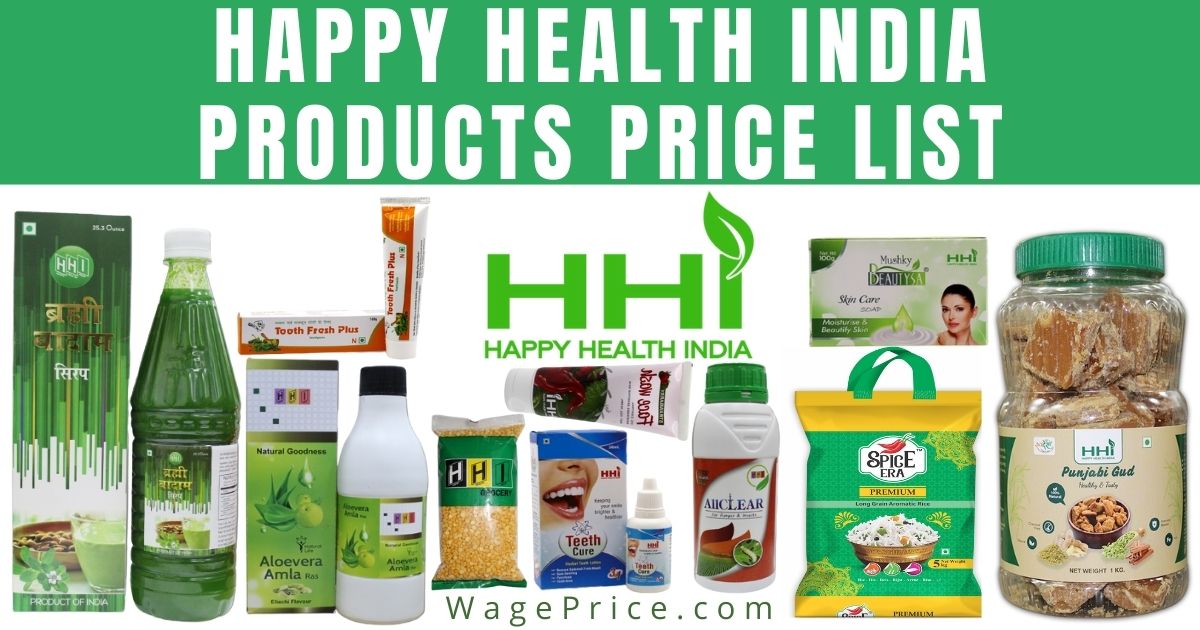 Happy Health India Product Rate List 2022