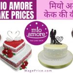 Mio Amore Cake Price List 2022 India, Cakes Menu Prices