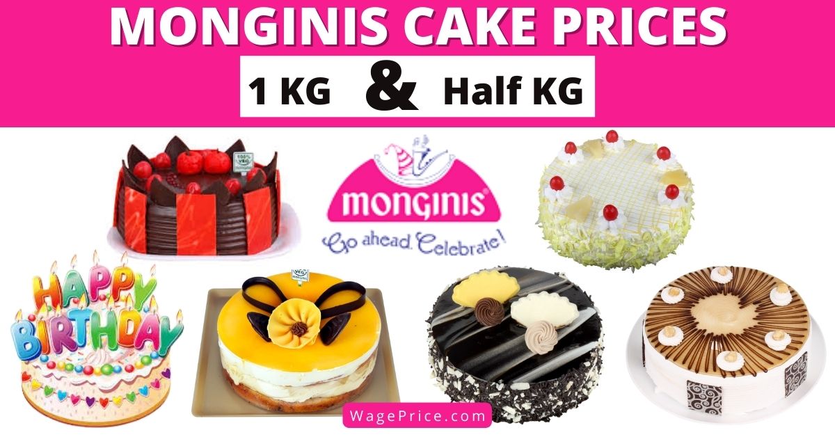 Monginis Cake Price List 2022 in India