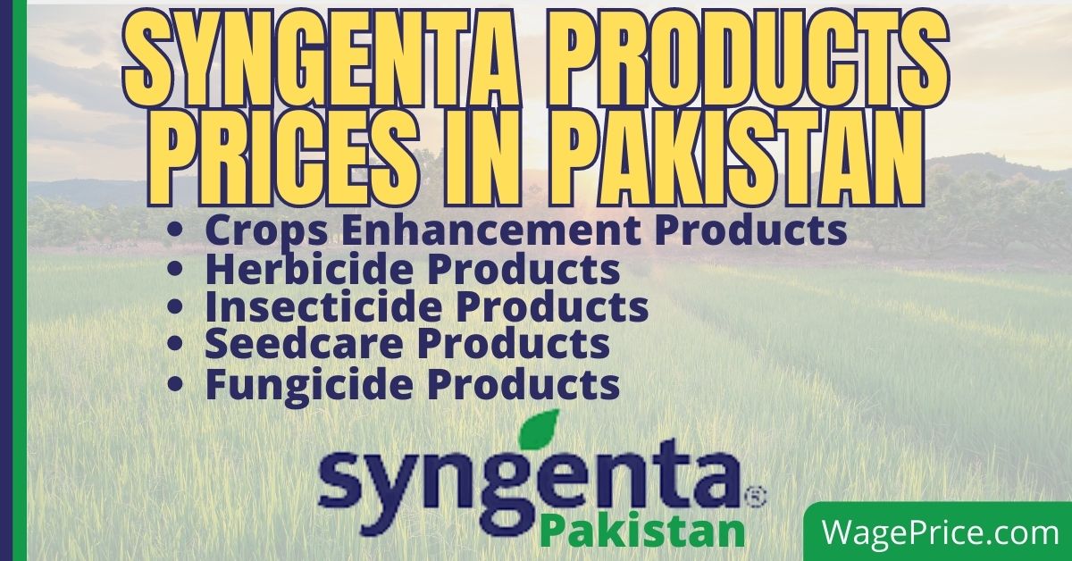Syngenta Products Price List Pakistan 2022