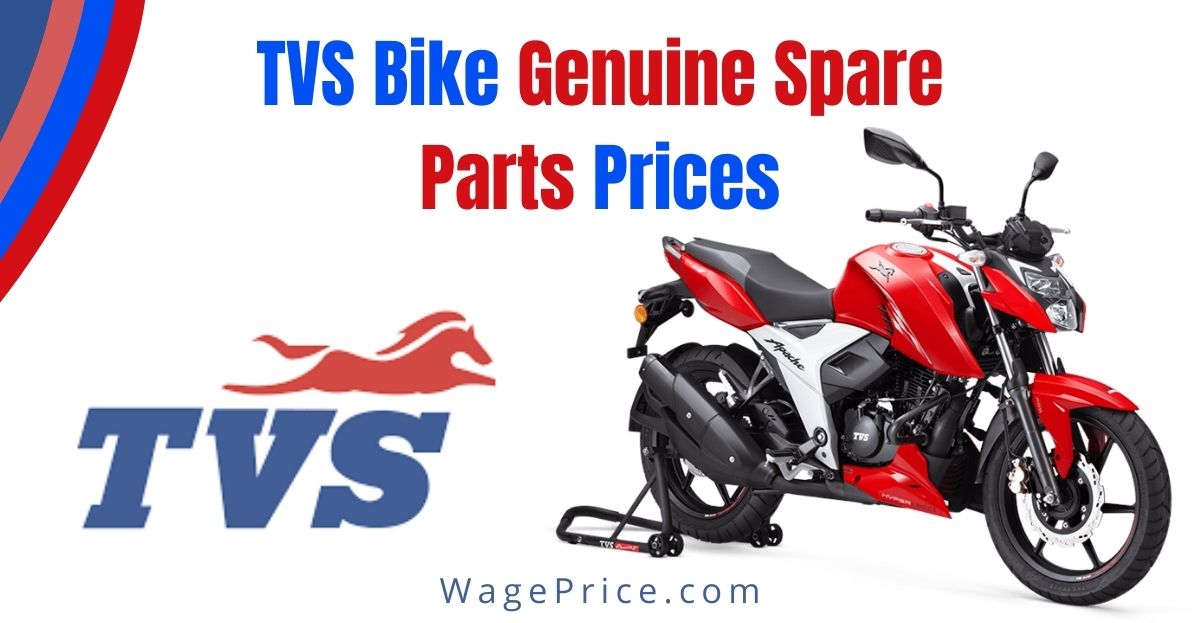 TVS Genuine Spare Parts Price List 2022