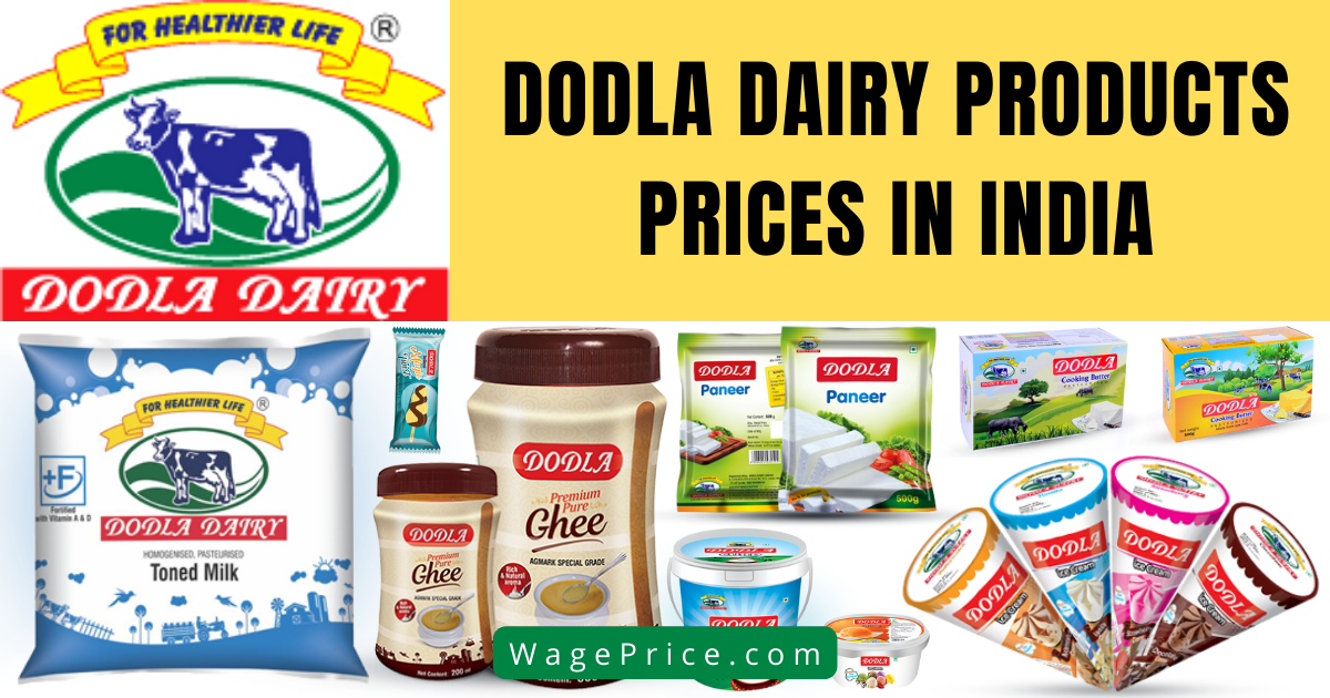Dodla Dairy Products Price List 2022