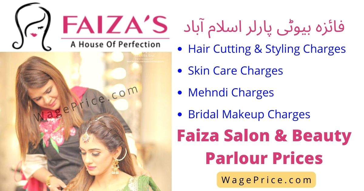 Faiza's Salon Islamabad Price List 2023 | Hair Cut | Bridal Makeup | Beauty  Parlour