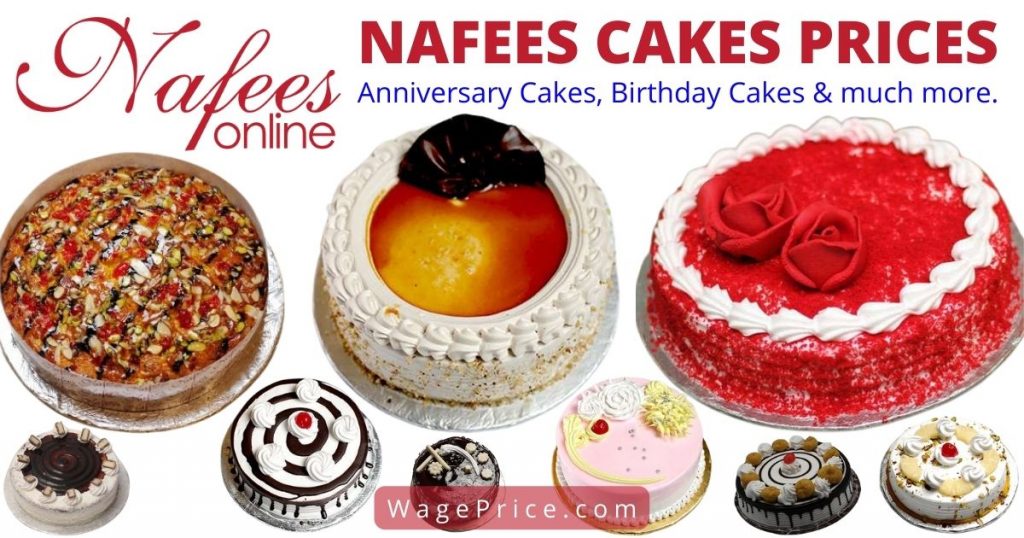 Nafees Cakes Price List 2023