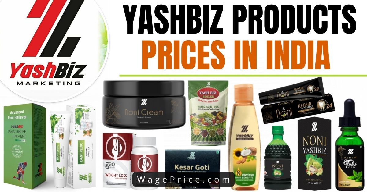 Yashbiz Product Price List 2022 India
