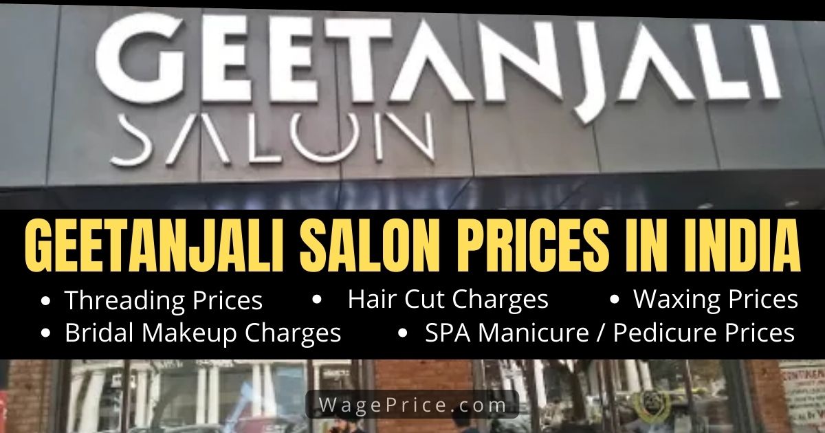 Geetanjali Salon Prices List 2022