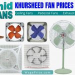 Khursheed Fan Price List 2022