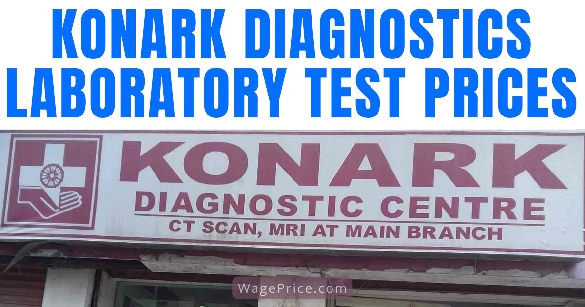 Konark Diagnostics Price List 2022 | Lab Test Rates
