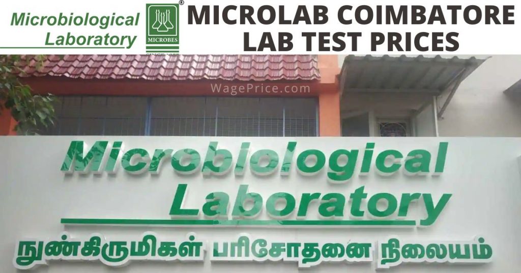Microlab Coimbatore Price List 2023 Pathology Test Rates