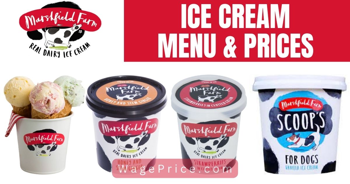 Marshfield Farm Ice Cream Price List
