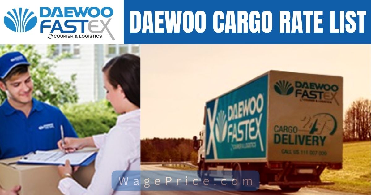 Daewoo Cargo Rates Per KG in Pakistan