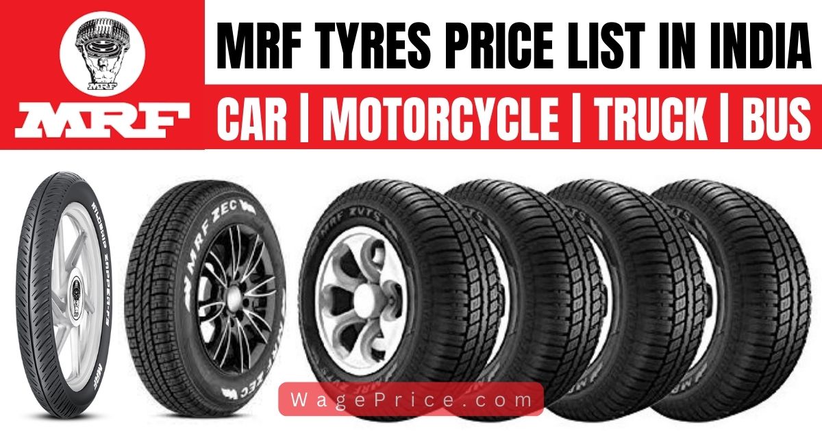 MRF Tyres Price List in INDIA 2022 - 2023 [UPDATED]