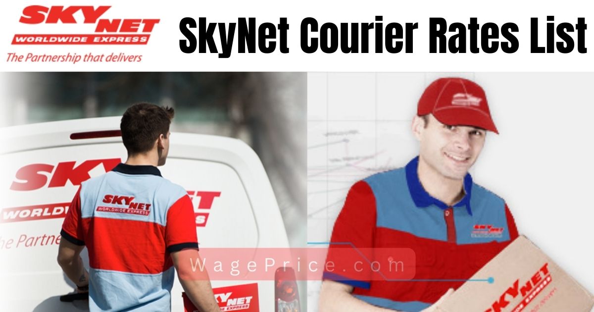 SkyNet Courier Rates List Pakistan 2023