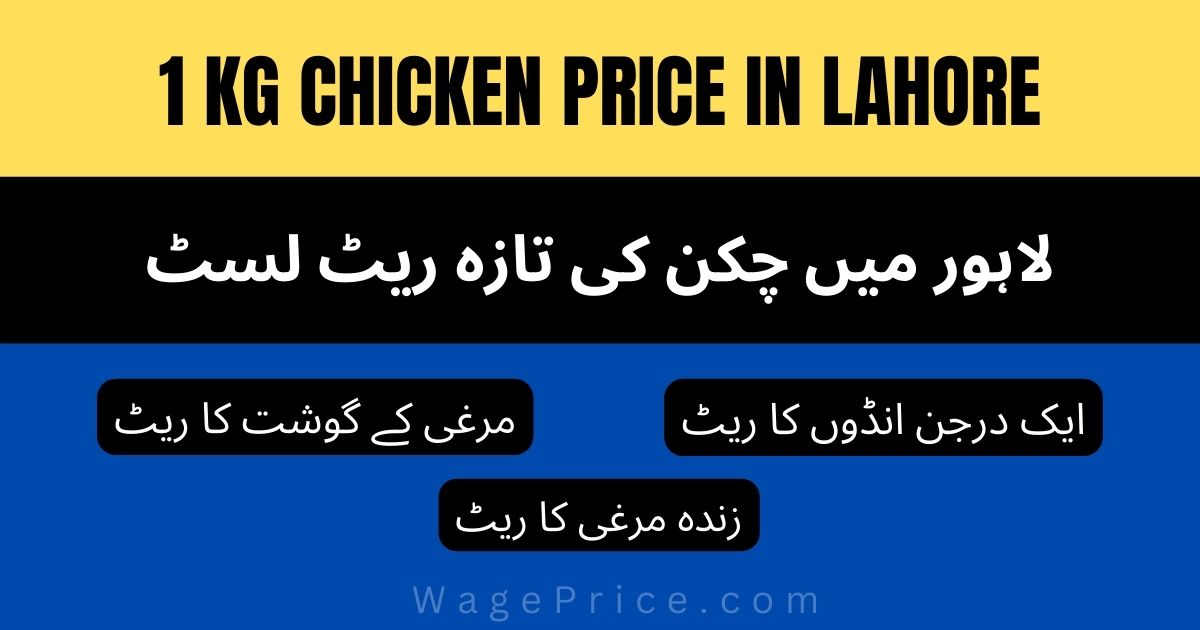 1 KG Chicken Rate Today in Lahore [UPDATED] آج کا ریٹ