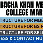 Bacha Khan Medical College Fee Structure 2023 for MBBS, BS Nursing & Self Finance