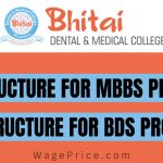 Bhitai Dental and Medical College Fee Structure 2023 for MBBS and BDS