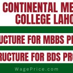 Continental Medical College Lahore Fee Structure 2023 for MBBS