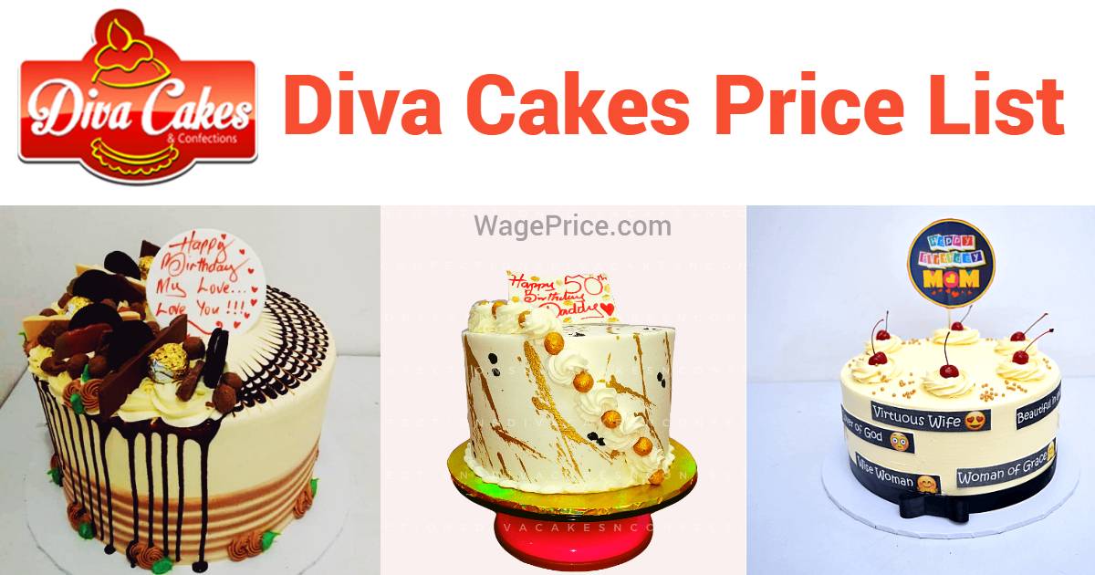 Diva Cakes Price List 2023 in Nigeria