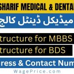 Sharif Medical & Dental College Fee Structure 2023 for MBBS & BDS