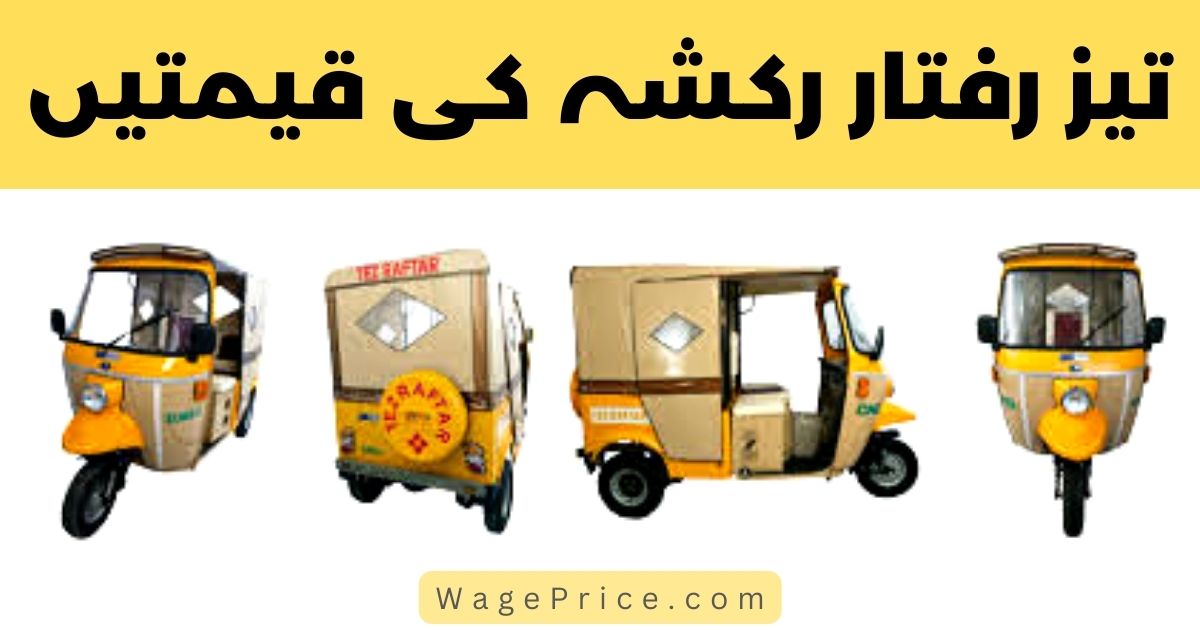 Tez Rafter Rickshaw Price in Pakistan 2023