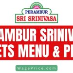 Perambur Srinivasa Sweets Price List 2023 [Complete Menu]