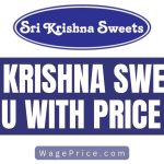 Sri Krishna Sweets Price List 2023 [Complete Menu]
