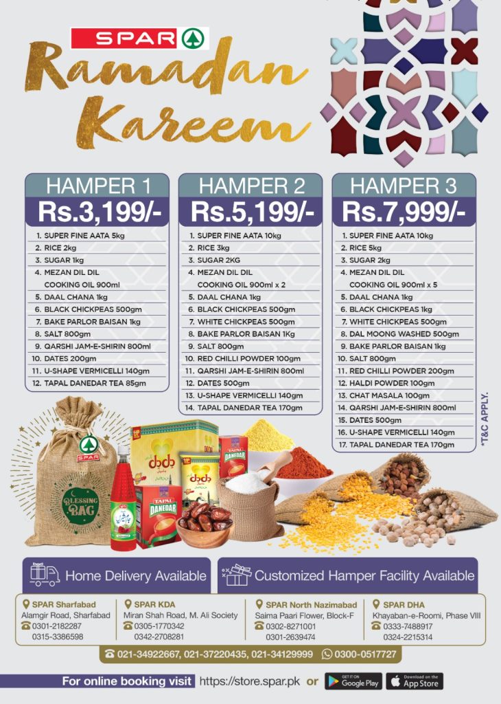 SPAR Pakistan Ramadan Hamper Rashan Packages 2023