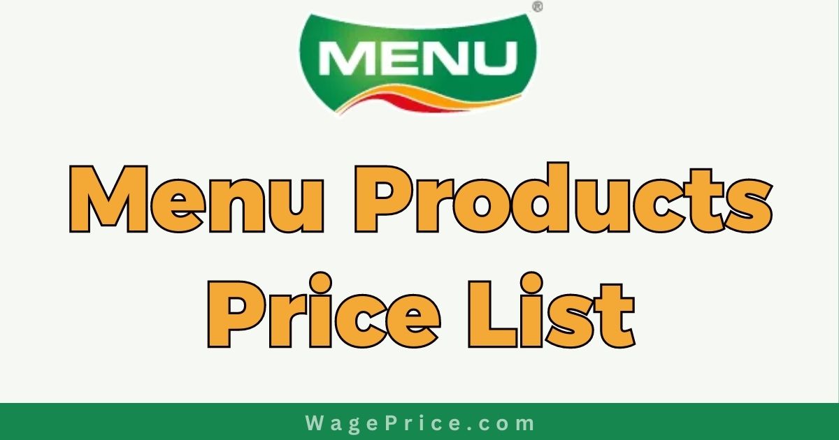 Menu Products Price List 2023 in Pakistan [Full Menu]