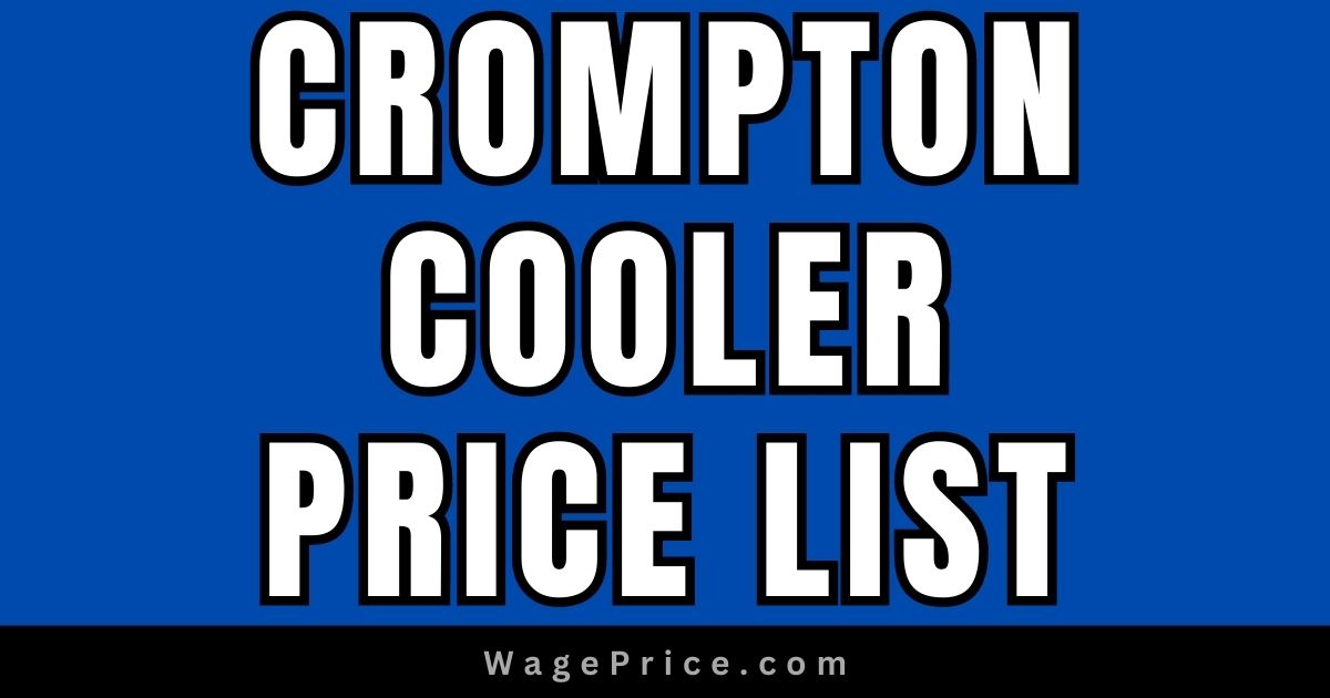 Crompton Cooler Price List 2023 in India, Crompton Cooler Customer Care