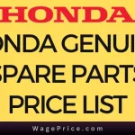 Honda Genuine Spare Parts Price List in Pakistan 2023