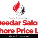 Deedar Salon Lahore Price List 2024