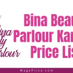 Bina Beauty Parlour Price List & Services 2024 in Karachi