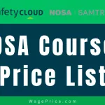 NOSA Courses Price List 2024