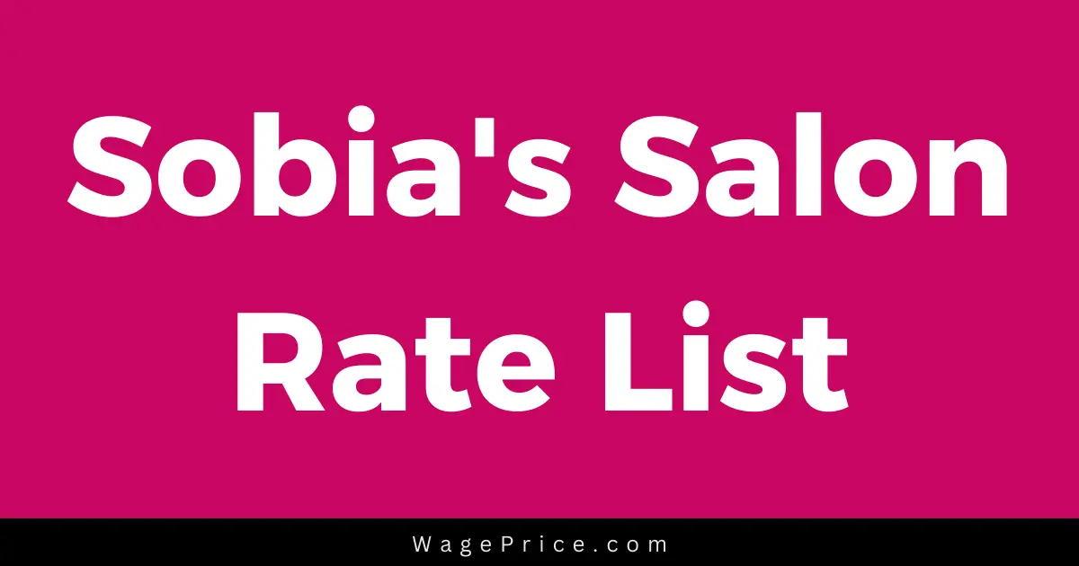 Sobia's Salon Rate List 2024 in Islambad & Rawalpindi